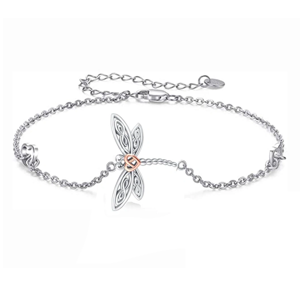 Sterling Silver Dragonfly Bracelet for Women Teens Birthday Anniversary