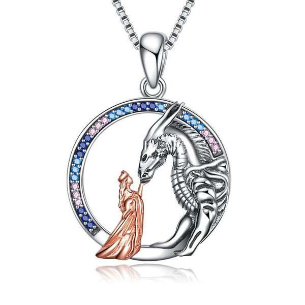 Dragon Queen Necklace - Sterling Silver Jewelry
