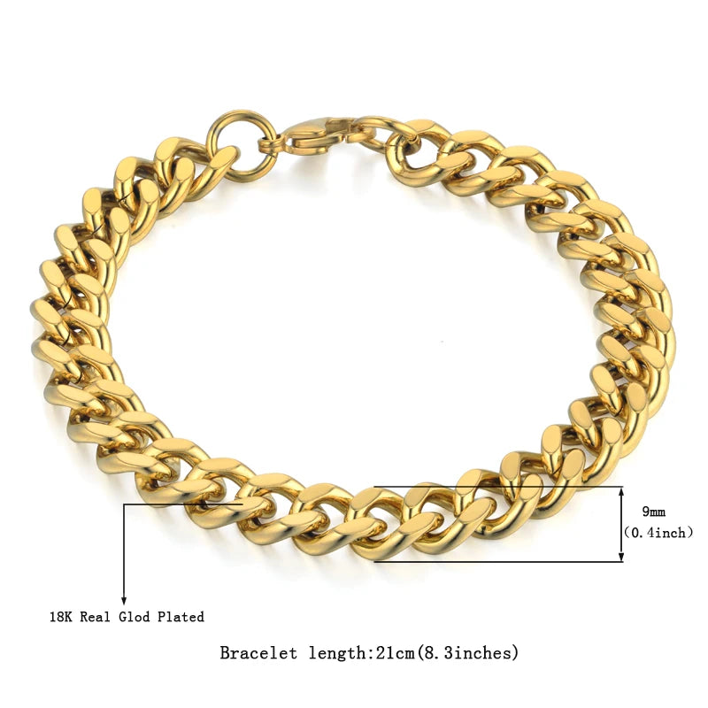 Chunky Cuban Chain Link Bracelet