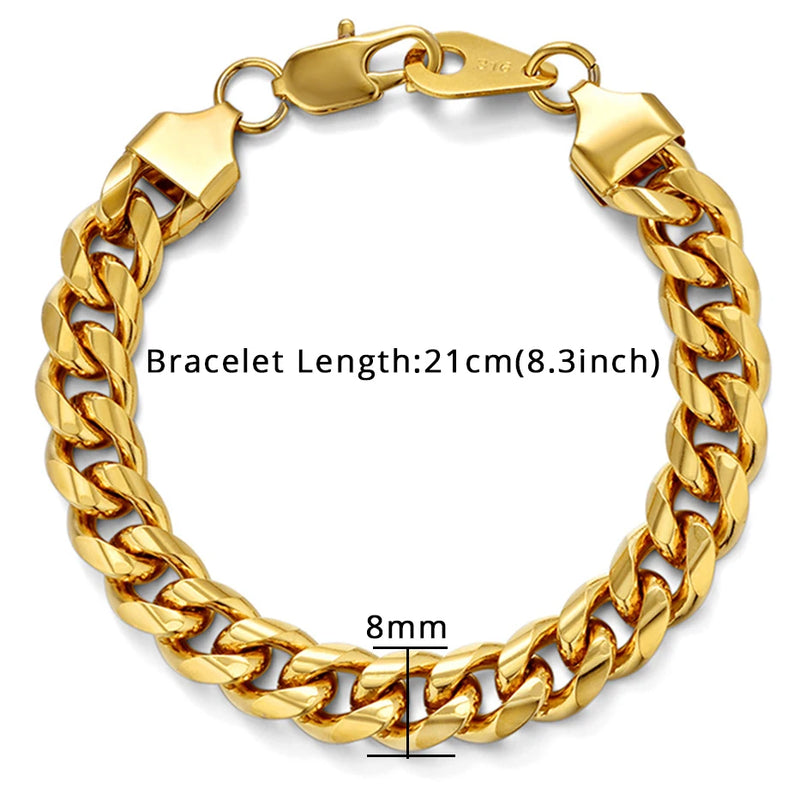 Chunky Cuban Chain Link Bracelet