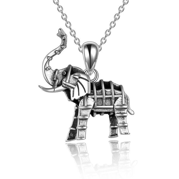 Elephant Pendant Necklace for Women and Men