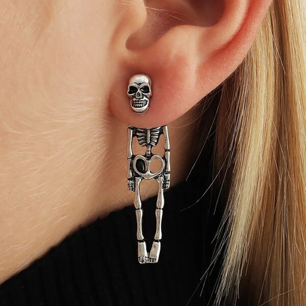 Halloween Skull Simulation Stud Earrings