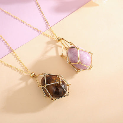 Elevate Your Energy with Our Natural Energy Crystal Pendant Necklace