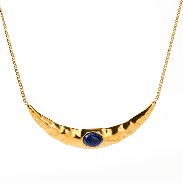 Elevate Your Style with the Pleated Moon Necklace