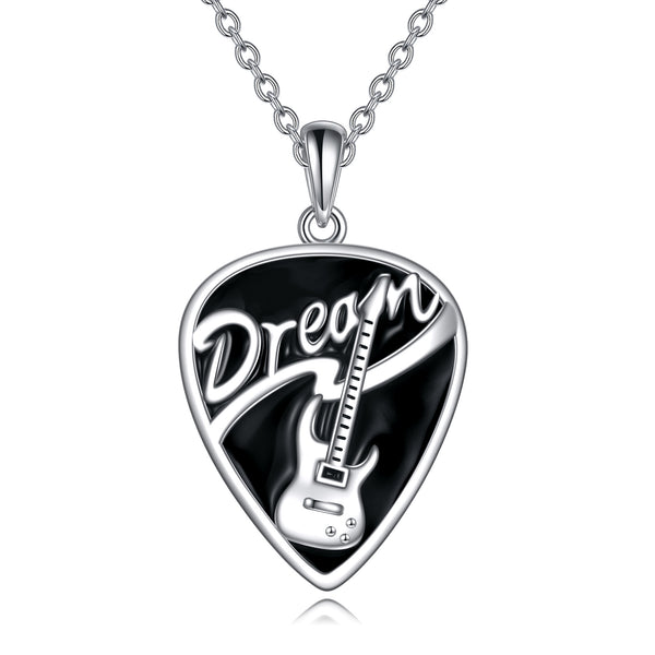 Music Guitar Pick Pendant Necklace