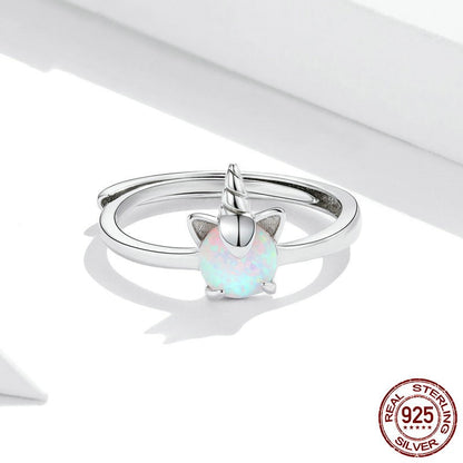 Dream Pony S925 Sterling Silver Ring - Shimmering Elegance