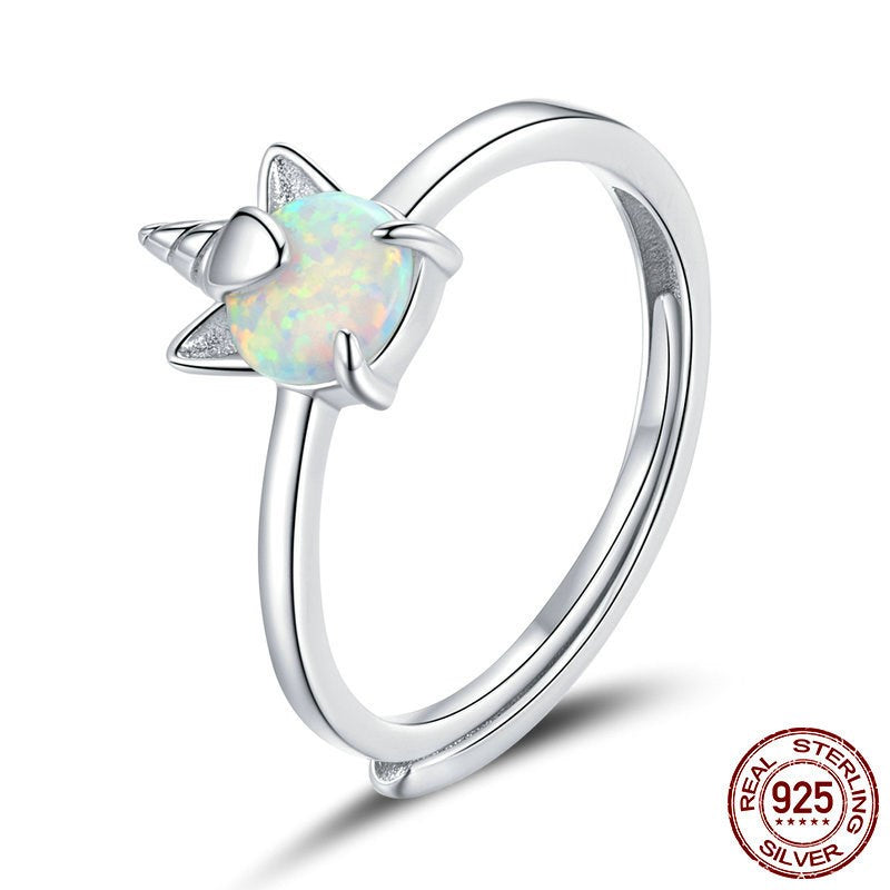 Dream Pony S925 Sterling Silver Ring - Shimmering Elegance