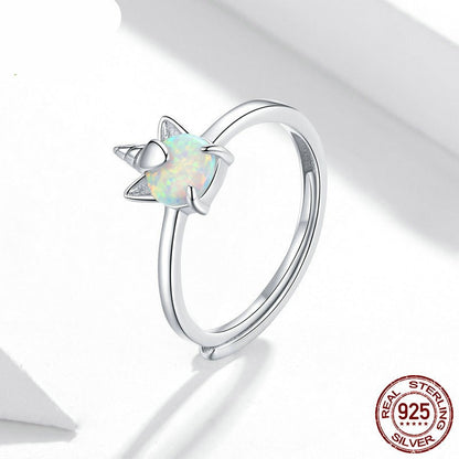 Dream Pony S925 Sterling Silver Ring - Shimmering Elegance