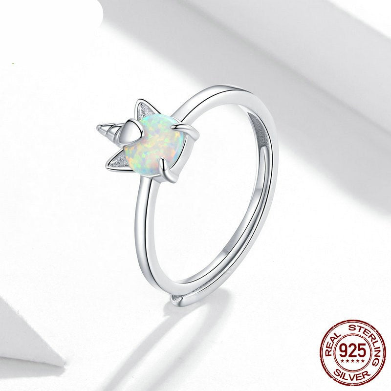 Dream Pony S925 Sterling Silver Ring - Shimmering Elegance