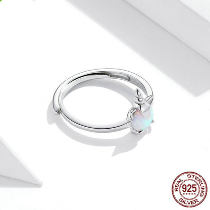 Dream Pony S925 Sterling Silver Ring - Shimmering Elegance