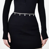 Star and Moon Charm Chain Belt - Illuminate Your Style