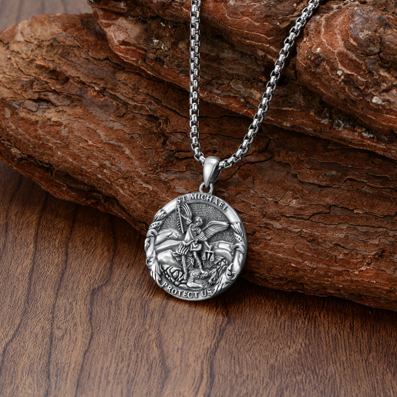 The Archangel Catholic Medallions Amulet St Michael Necklace