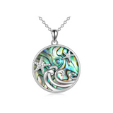 Ocean Wave Abalone Shellfish Shell Necklace