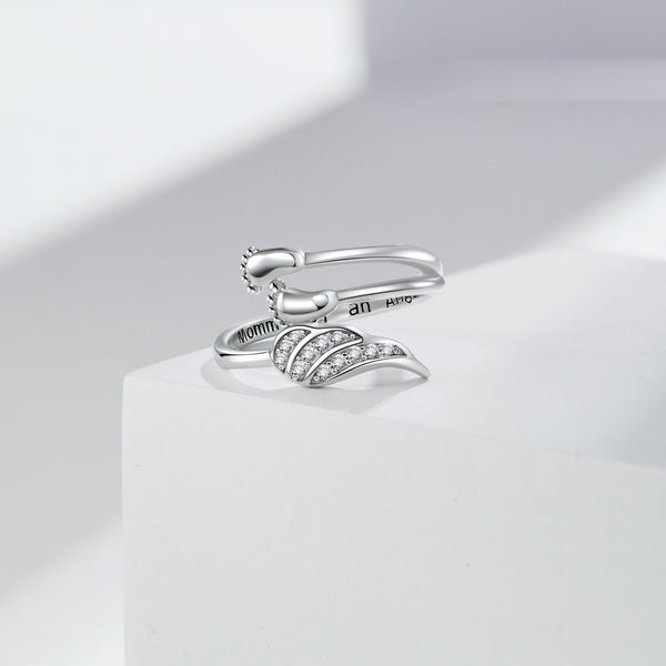 Miscarriage Gift for Mothers Sterling Silver Miscarriage Ring Infant Loss Memorial Jewelry Sympathy Gift for Women Mom