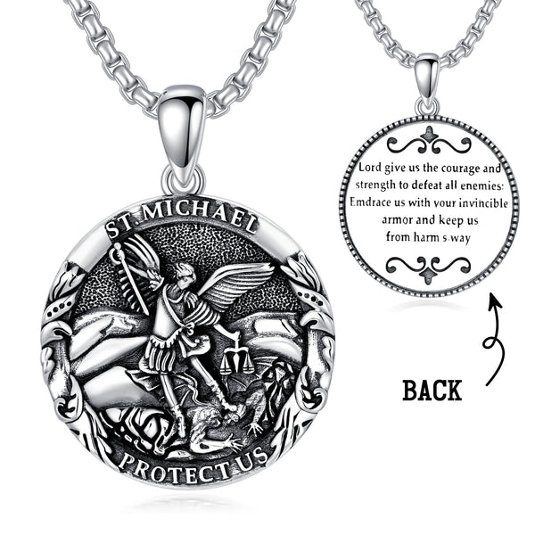 The Archangel Catholic Medallions Amulet St Michael Necklace