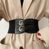 Cinch Your Style: Senior Sense Retro Needle Buckle Waist Seal - Must Have Elastic Wide Belt for Women's