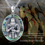 Knights Templar Necklace Sterling Silver Crusader Sword Shield Pendant Jewelry