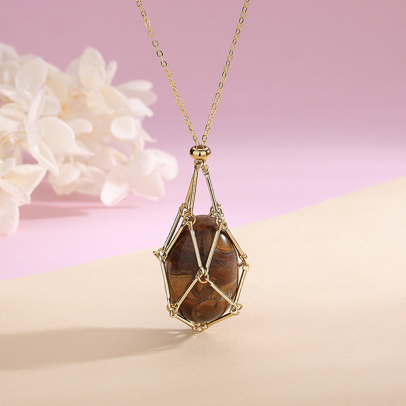 Elevate Your Energy with Our Natural Energy Crystal Pendant Necklace