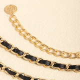 Women's Haute Couture Dress Metal Chain Waist Belt