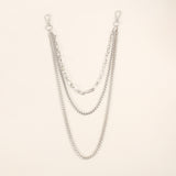 3-Layer Silver Personality Waist Jeans Chain - Elevate Your Style 