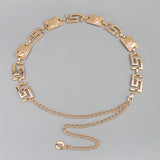 Metal Tiger Waist Chain in Gold and Silver for Exquisite Evening Attire