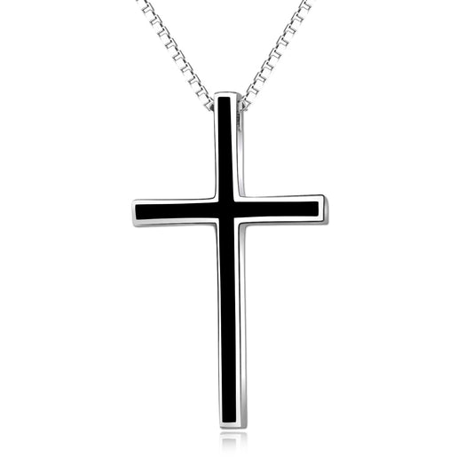 Classic Cross Necklace - 925 Sterling Silver