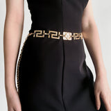 Metal Tiger Waist Chain in Gold and Silver for Exquisite Evening Attire
