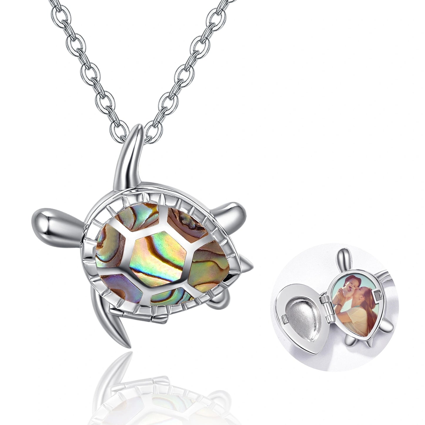 Sea Turtle Photo Locket  Necklace