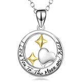 925 Sterling Silver I Love you to the Moon and Back Necklace Obsesie