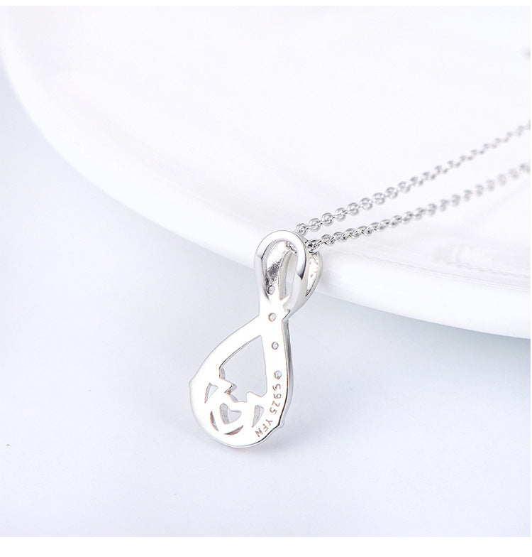 925 Sterling Silver Infinity sign Mom Jewelry Mother's Day Necklace Obsesie