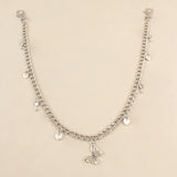 Chic Butterfly Pendant Metal Chain for Stylish Nightclub and Hip Hop Jeans