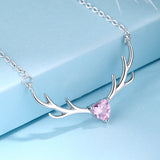 A Deer With You Necklace Female Deer Antler Clavicle Chain Obsesie