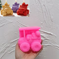 Pink silicone gingerbread driver truck mold
