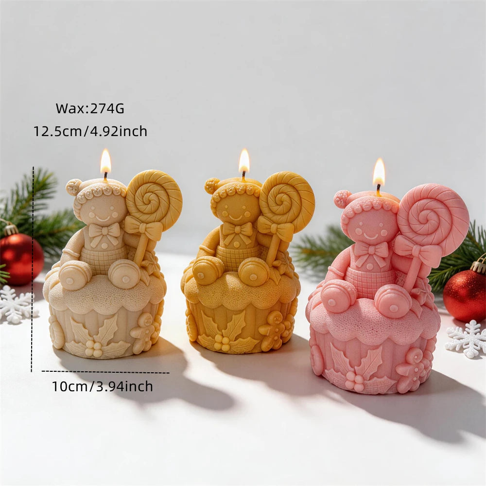 Cupcake scene size graphic showing 12.5 cm height, 10 cm base and 274 g wax