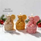 Cupcake scene size graphic showing 12.5 cm height, 10 cm base and 274 g wax