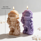 Christmas bear size diagram showing 12.5 cm height and 7.9 cm base width