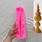 Pink silicone mold for Tall finial design SZ909A