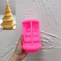 Pink silicone Cable Knit tree mold associated with SZ879