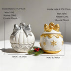 Pleated and snowflake ornament measurement comparison with cavity dimensions