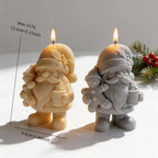 Gnome candle size and wax requirement diagram