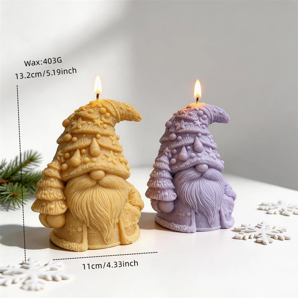 Tree hat gnome size diagram showing 13.2 cm height and 11 cm base width