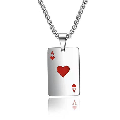 Ace Of Spades Love Pendant Necklace Obsesie