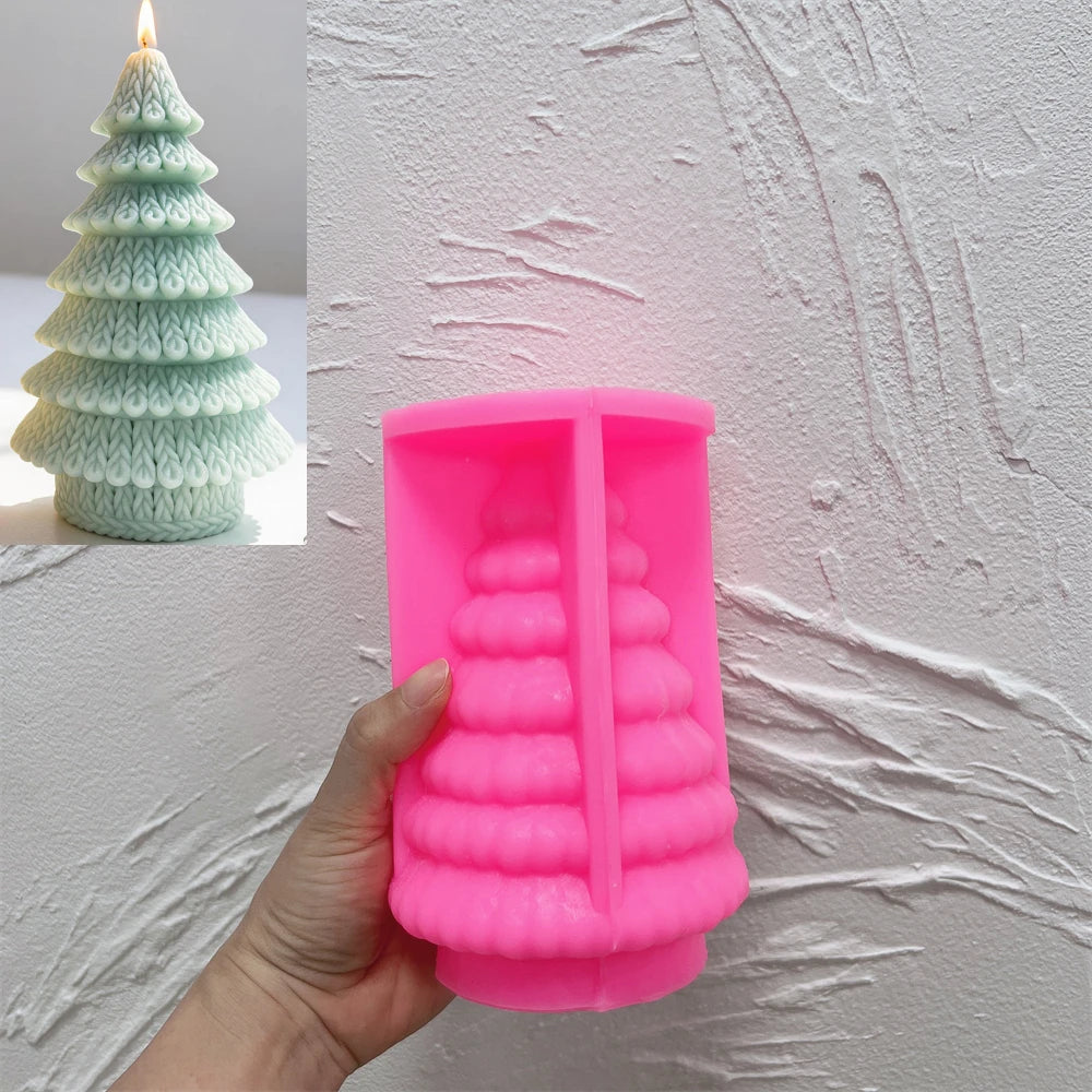 Pink silicone Loop Knit tree mold associated with SZ880