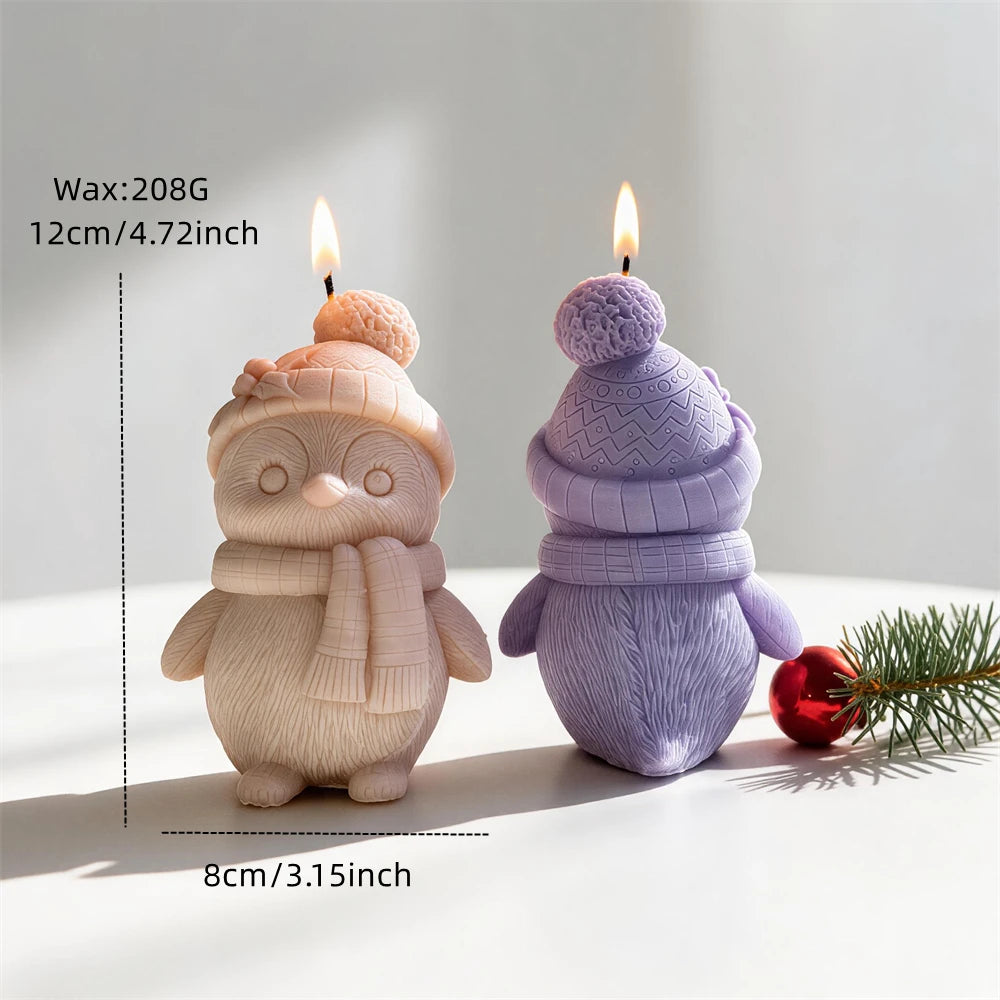 Winter bird size graphic with 12 cm height, 8 cm base and 208 g wax