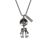 Alien Pendant Moveable Necklace Funny Punk Gothic Jewelry Obsesie
