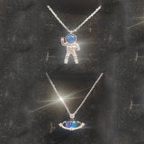 Astronaut Couple Necklace Fashion Men And Women Obsesie