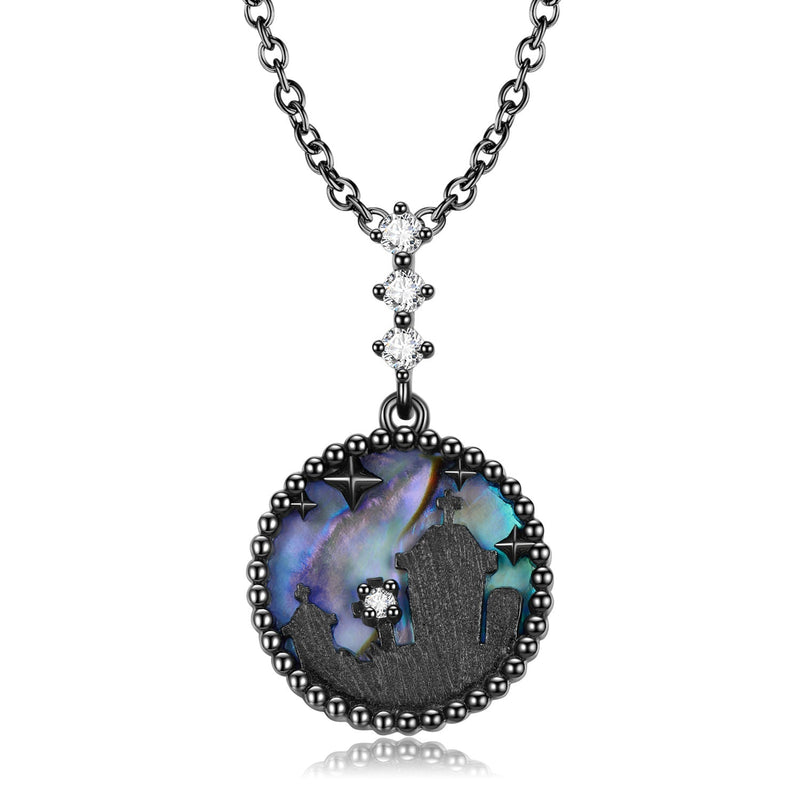 Aurora Tombstone Necklace S925 Sterling Silver Obsesie