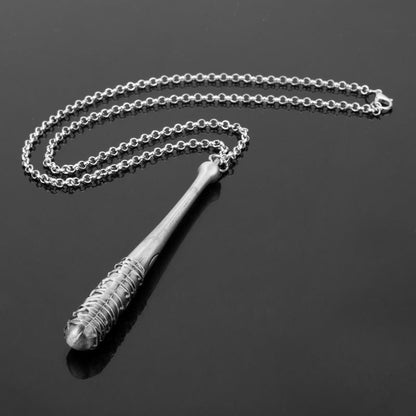 Baseball Bat with a Barbed Wire Bail Necklace Obsesie