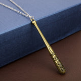 Baseball Bat with a Barbed Wire Bail Necklace Obsesie