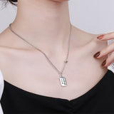 Black Epoxy Trendy Clavicle Chain Necklace Obsesie